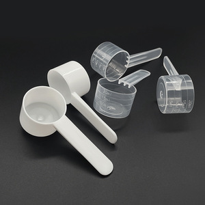 プラスチック計量スプーンコーヒープロテインミルクパウダースクープ、スケールライン付き10g 20ml20cc平底 - Product Image 2
