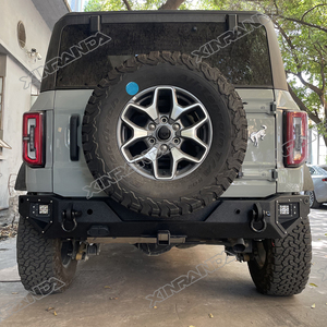Parachoques trasero <span class=keywords><strong>Bronco</strong></span>, piezas de automóviles, parachoques trasero de acero apto para Ford <span class=keywords><strong>Bronco</strong></span> 2021 <span class=keywords><strong>2022</strong></span> 2023 2024 <span class=keywords><strong>4X4</strong></span>, accesorios todoterreno, barra de parachoques trasero - Product Image 2