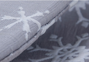 Nueva llegada, venta al por mayor, adornos navideños blancos, bolsa de regalo, bolsa de dulces bonita, medias navideñas de felpa gris - Product Image 5