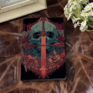 สมุดโน้ตที่ทำด้วยมือสุด A6เป็นของขวัญแสนสนุกสำหรับลูกพี่ลูกน้องใ<span class=keywords><strong>น</strong></span>งา<span class=keywords><strong>น</strong></span>รวมตัวใหม่ที่ยอดเยี่ยมสำหรับคำบรรยายภาพครอบครัวและเรื่องราวด้วยดาบกะโหลก - Product Image 2