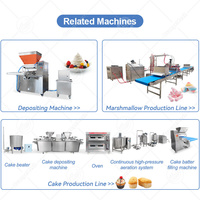 Machine à gâteau chiffon ORME avec mélangeur d'aération continu pour bonbons guimauves et gâteaux