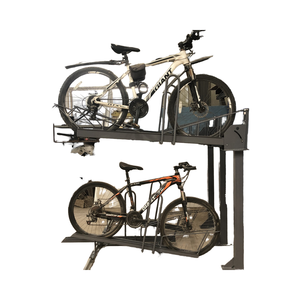 Support de stationnement vertical pour 4 vélos <span class=keywords><strong>en</strong></span> acier inoxydable, robuste et empilable pour un rangement efficace des vélos - Product Image 1