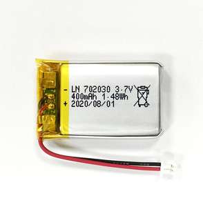 סיטונאי Lp702030 602030 300Mah 370Mah 400Mah <span class=keywords><strong>3.7V</strong></span> קטן ליתיום פולימר סוללה 1.48Wh <span class=keywords><strong>Lipo</strong></span> סוללה - Product Image 3