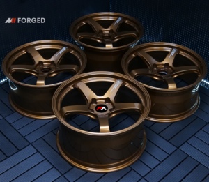 Jantes forgées Maining Racing Advan <span class=keywords><strong>GT</strong></span> Umber Bronze Premium Série Beyond 6061 pour <span class=keywords><strong>Supra</strong></span> 350Z 370Z 86 BRZ Cinq branches - Product Image 2
