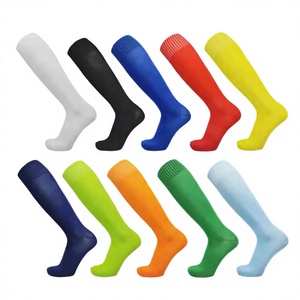 Wholesale Men's Football Sport <b>Socks</b> Winter Breathable Woven <b>Knee</b> <b>High</b> Soccer <b>Socks</b> with Bottom Logo Crew Knitted Cuff - Product Image 4