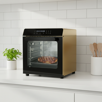 Four à convection électrique T80 intégré avec thermostat réglable, plage de température 10-260°C, 5KW, 220V, pour usage commercial en boulangerie