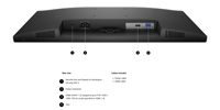 Moniteur professionnel E2425HM 24 pouces FHD IPS 100Hz 1920x1080 5ms VGA VESA pour ordinateur de bureau