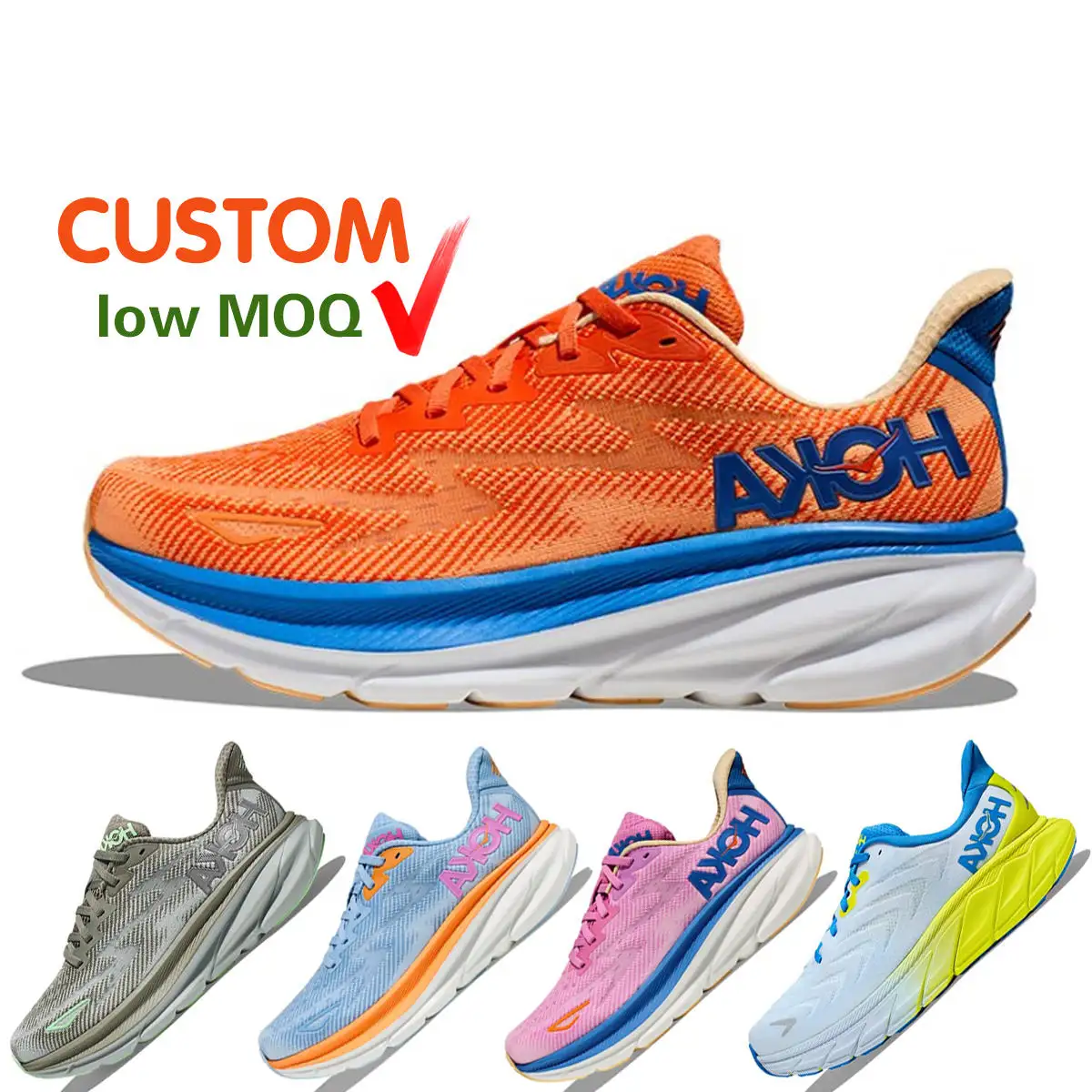 2024 새로운 Hokas 신발 실행 원래 로고 한 디자이너 운동화 스포츠 여성 신발 남성