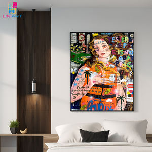 UNIART Ocean Venus Graffiti Pop Art tela da parete arte <span class=keywords><strong>Banksy</strong></span> Graffiti arte tela pittura per la decorazione della casa - Product Image 2