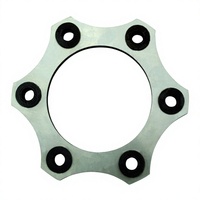 Accouplements à disque à diaphragme flexible à six trous, haute performance, en acier 304, composants élastiques universels, structure compacte OEM