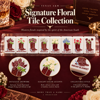 Tuiles de Mahjong Américaines en Acrylique Western, Bottes Florales de Cowboy du Texas, Ensemble de Jeu de Mahjong de Luxe, Cadeau Personnalisé