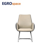 EGROspace Mobilier Moderne de Haute Qualité, Chaise de Bureau en Cuir de Luxe pour Réunion, Réception, Visiteur, et Fauteuil Inclinable pour Invité