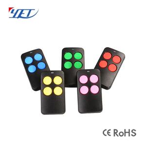 Télécommande de porte de garage automatique YET2110 à 4 canaux multicolores en <span class=keywords><strong>plastique</strong></span> avec fonction de code roulant 433 MHz, duplicateur de télécommande - Product Image 1