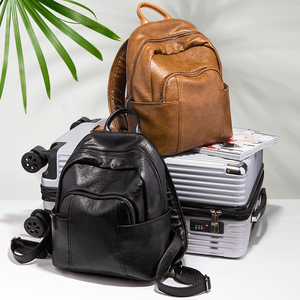 Wholesale PU Leather <b>Backpack</b> Purse for Women, Fashion Multipurpose Handbag, Student School Bag & Travel <b>Backpack</b> - Product Image 1