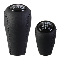 Pommeau de levier de vitesse en cuir à 5 vitesses pour Prado LC120 Land Cruiser Prado 2003-2009, accessoires noirs antirouille