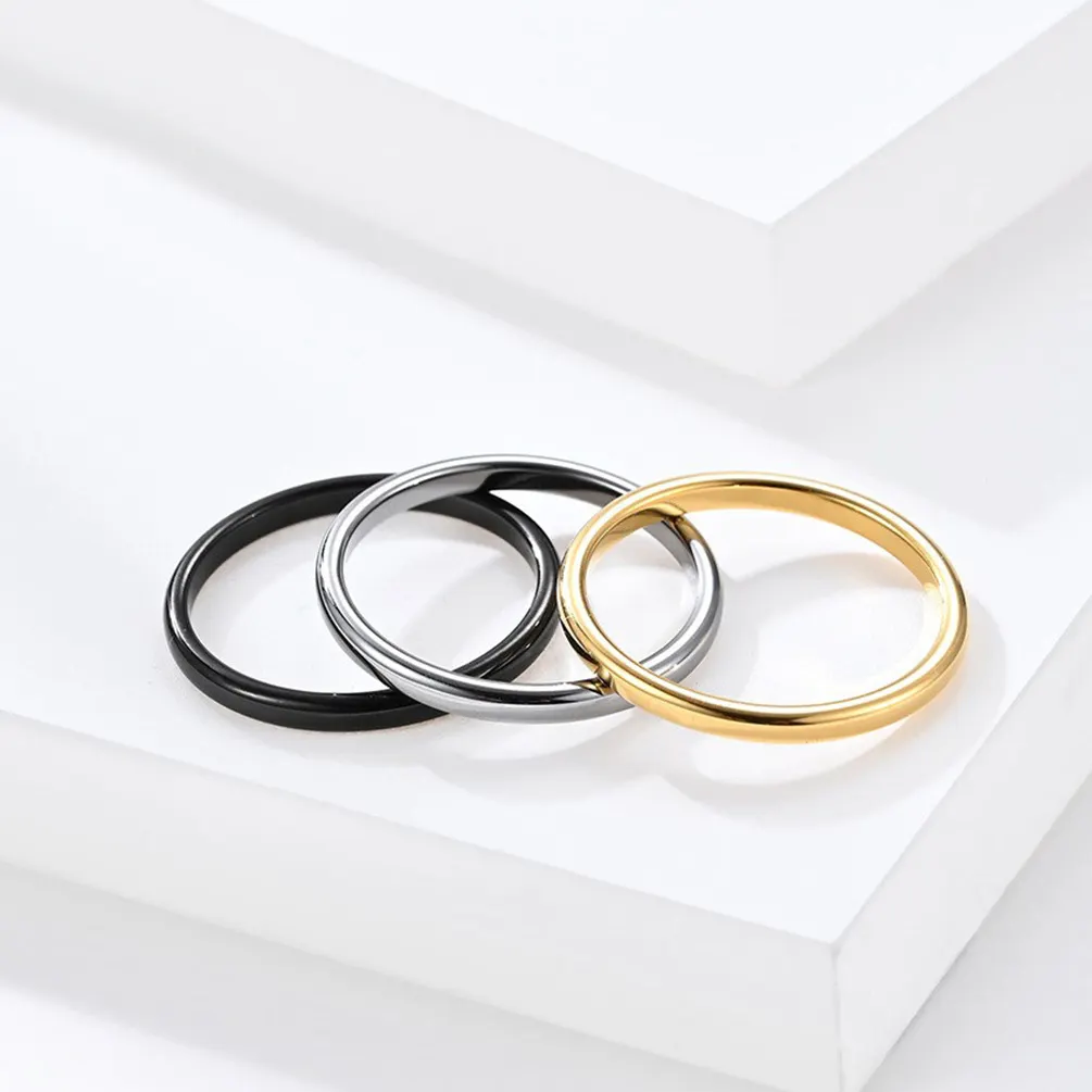 14k gioielli anello personalizzato in oro massiccio promessa minimalista anello impegno proposta di matrimonio anello cocoppia