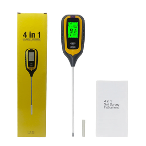 Upgrade Vier In Één Digitale Ph-Meter-Tuinbouwgereedschap Bodemvochtmonitor Met Lcd-Display-Temperatuur Zonlicht Tester - Product Image 2