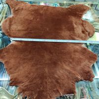 Tapis en fourrure de mouton véritable naturel Tapis en cuir de mouton véritable pour vêtement chaussures sac à main