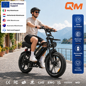 จักรยานไฟฟ้า QMHEEL V20Limited 48V รุ่นลิมิเต็ด สำหรับในเมือง แบตเตอรี่ลิเธียม จักรยานไฟฟ้ายางโต จักรยานไฟฟ้ายางโตจากอิตาลี จัดส่งจากคลังสินค้าในสหภาพยุโรป - Product Image 1