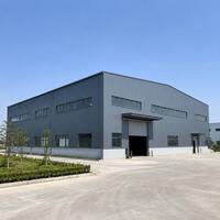 Structure d'entrepôt en acier préfabriqué, anti-corrosion, directement de l'usine, pour les conditions météorologiques extrêmes et installation facile
