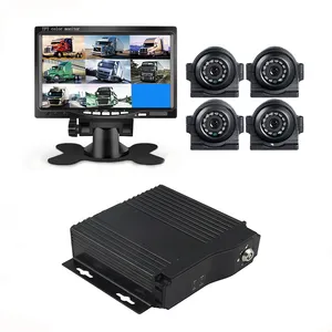 MIni Wifi Gps4チャンネル4G車MDVRスクールバスビデオ圧縮H.264モバイルDVR