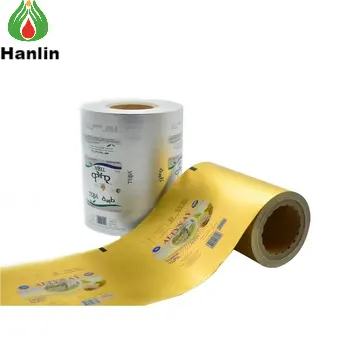 Gekleurde Food Grade Verpakking Aluminiumfolie Papier Gecoat Gelamineerd Plastic Inpakpapier
