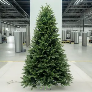 Bestseller Großhandel Premium Fabrik großer Indoor-Weihnachtsbaum mit warmen weißen LED-Lichtern