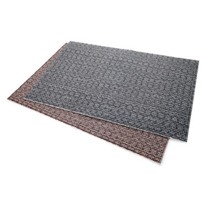 Tovaglietta individuale Aura grigia con design intrecciato per uso interno ed esterno - Product Image 1