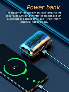 OEM ODM Tws F9-5C Wireless <strong>Earphone</strong> 9D Hifi Stereo Headset Waterproof Game In-ear Headphones <strong>With</strong> <strong>Mic</strong> Charging Box - Product Image 3