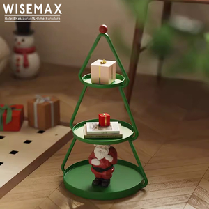 WISEMAX FURNITURE Modern Living Room Furniture Sofas End <strong>Table</strong> Plastic Three Levels Storage <strong>Table</strong> <strong>Christmas</strong> <strong>Trees</strong> for Home - Product Image 4