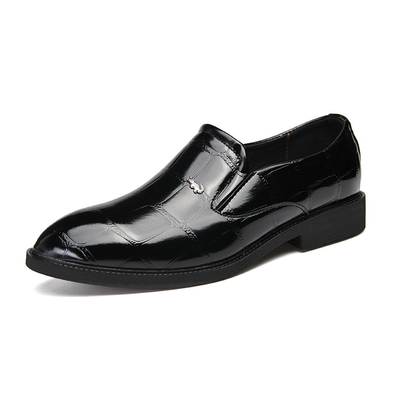 New Business Dress with Comfortable and Breathable One Foot Fit Korean Style Fashionable and Versatile Men's Shoes in Plus Size