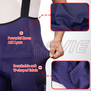 Darevie Bib Bersepeda Kustom, Bib Bersepeda Kustom dengan Bantalan 3D Tren Populer Desain Baru 2 Kantong - Product Image 6