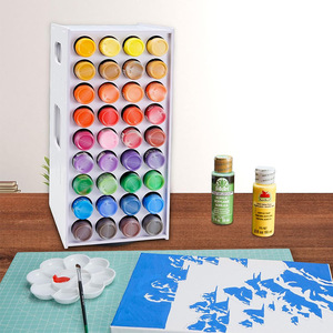 Rotating Paint Storage Rack 72 Hole Large Capacity Desktop Marker Organizer Multi Compartment <b>Pen</b> Holder Display Stand - Product Image 3