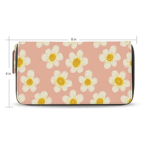 Hot Sales Custom Hawaii Flower Design Multi-functional <b>Ladies</b> <b>Wallets</b> Fashion Card Cash Purses <b>Wallet</b> for Women - Product Image 2
