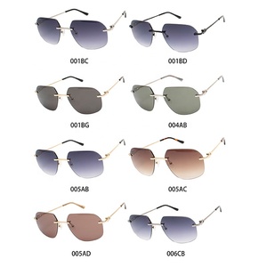 Chất Lượng Cao Tùy Chỉnh Logo Kim Loại Sunglasses Unisex Vintage Không Có Vành Sun Glasses New Trendy Không Có Vành Sunglasses 2022 Xem Thêm - Product Image 5
