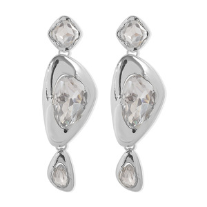 Orecchino di moda bohémien in lega geometrica multistrato acrilico con nappine nuove donne colorate <span class=keywords><strong>orecchini</strong></span> a goccia geometrici in resina - Product Image 6