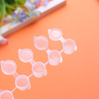 Yihua — bandes de peinture vides 3ml, 6 pièces, Mini Pot de peinture, en plastique, artisanat, conteneurs de rangement pour école, camp d'été