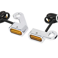 Luz de marcha diurna mini para motocicleta, luz indicadora LED, adecuada para Harley Glide y Softail, accesorios de modificación de luces direccionales