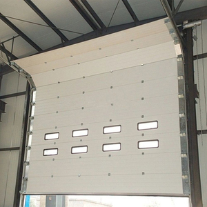 Precio de fábrica, puerta seccional Industrial moderna para centro comercial, construcción de acero galvanizado duradero, Control automático térmico - Product Image 2