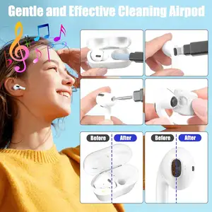 Earphone Cleaning Brush Kit MobilePhone Cable Charging Port Cleaning Tool Phone Charging Port Cleaner Kit Set