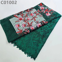 Tissu Soluble dans l'eau multicolore couture suisse cordon dentelle tissu Floral Gupure dentelle