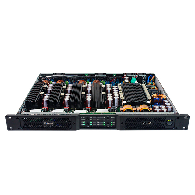 D4-1500 4-Channel Professional Amplifier 1500W Class D Active Metal Shell Good Price Power Boost