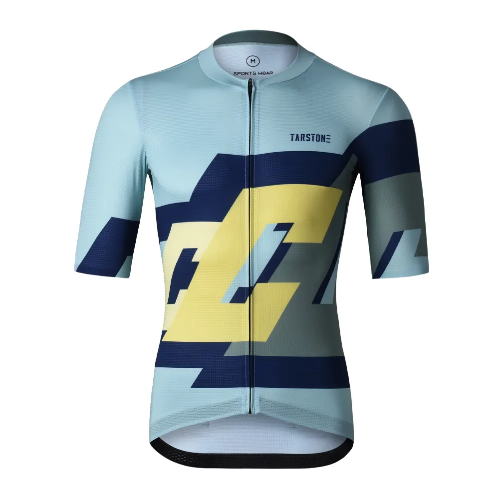 Tarstone New Custom Logo Cycling Jersey Polyester Sublimated Cycling Tops Pro Men Bike Shirts