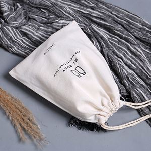 Sac à cordon en coton personnalisé et créatif pour vêtements, chaussures, bijoux, sac de courses, autres emballages - Product Image 2