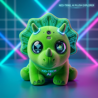 Peluche intelligente Triceratops ChatGPT avec LED réactive au toucher, prise en charge de la recherche de ressources cloud express, ODM, vente en gros en vrac
