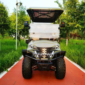Carrito de golf verde mate para 4 personas, resistente, todoterreno, para camping, excursiones panorámicas y safaris. - Product Image 2