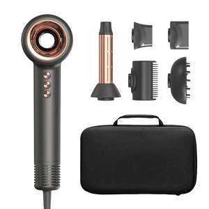 Brushless Hollow Strong <strong>Wind</strong> Negative Oxygen Ions Hair Dryer Fast Drying With Magnetic <strong>Nozzles</strong> One Step for Professional Salon
