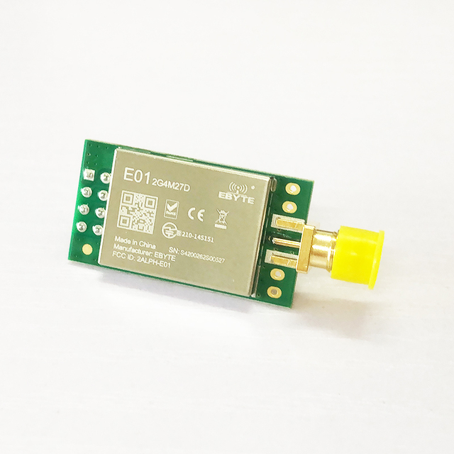 E01-2G4M27D Wireless RF Transceiver 2.4~2.525GHz 27dBm SPI Wireless Module Wireless RF Transceiver E01-2G4M27D
