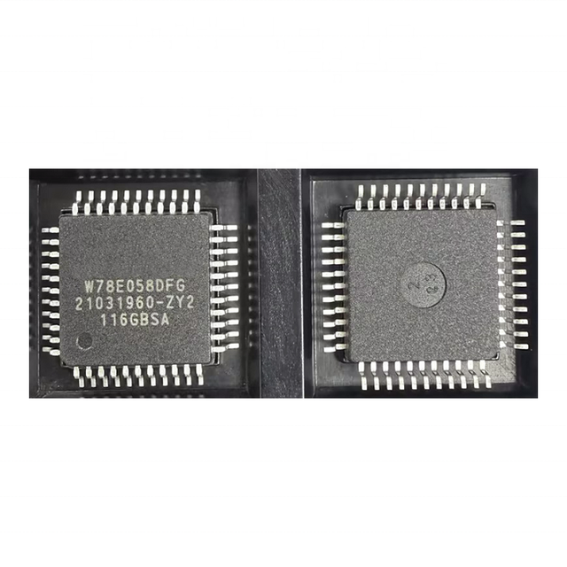 Original 8-Bit Microcontroller W78E058 W78E058DFG QFP44 MCU 32KB Flash 40MHz 5V Chip for Control Logic