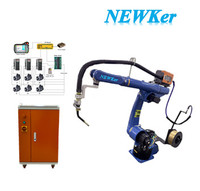Kit de bras robotisé industriel NEWKer 6 axes avec fonction d'apprentissage PLC, fonctionnalité absolue, contrôle Wi-Fi, soudage et fraisage